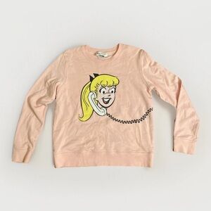 Kate Spade X Betty & Veronica  Light Pink Crewneck graphic pullover sweater